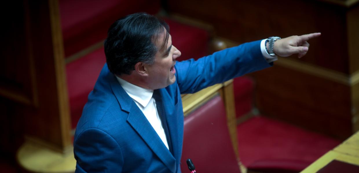 Ο Άδωνις Γεωργιάδης στη Βουλή