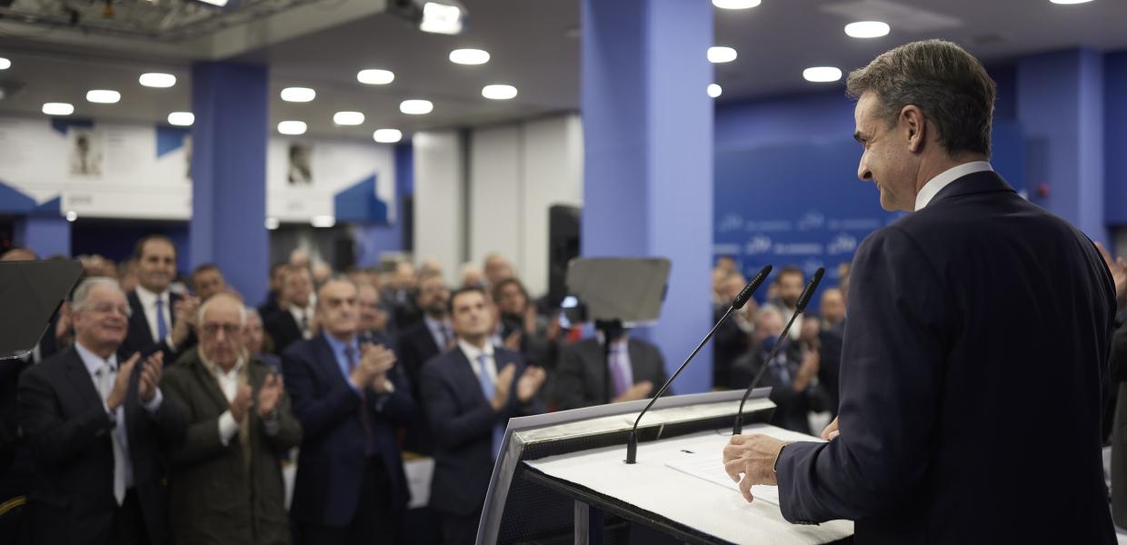 Ο Κυριάκος Μητσοτάκης στην Πολιτική Επιτροπή της ΝΔ