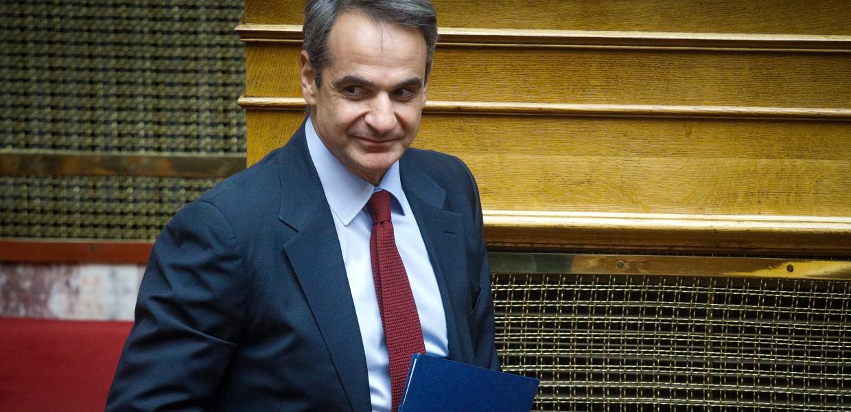 Ο Κυριάκος Μητσοτάκης στη Βουλή