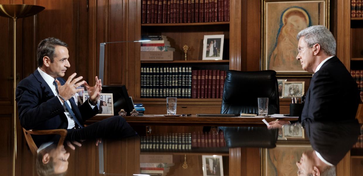 Ο Κυριάκος Μητσοτάκης με τον Νίκο Χατζηνικολάου