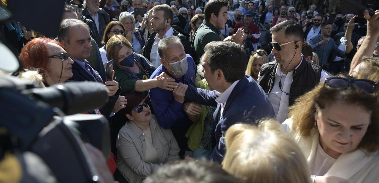 Ο Αλέξης Τσίπρας στο Χαλάνδρι