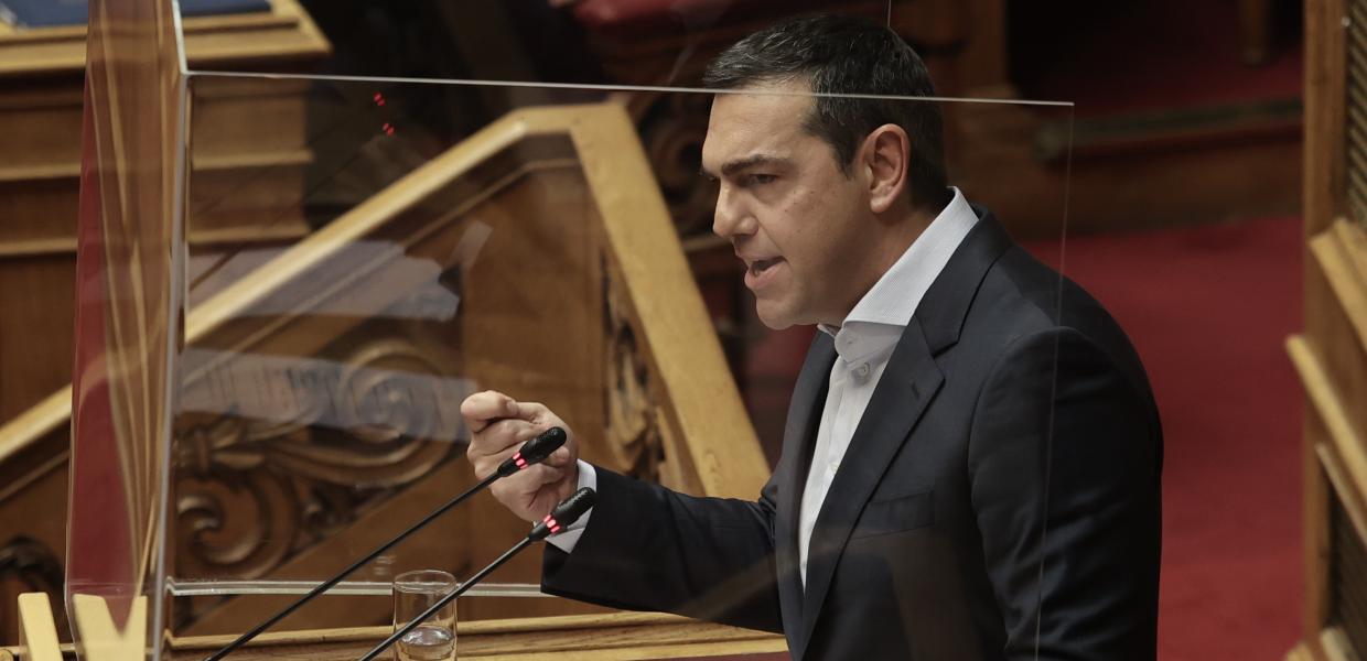 Ο Αλέξης Τσίπρας στη Βουλή