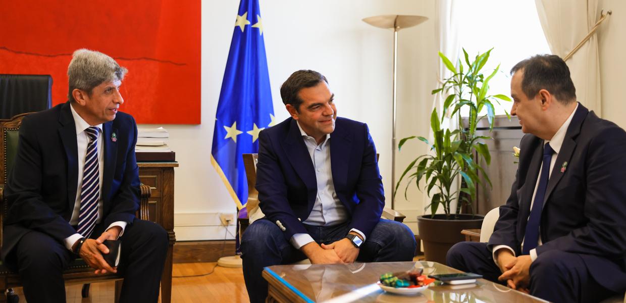 Συνάντηση του Αλέξη Ταίπρα με τον Ίβιτσα Ντάτσιτς