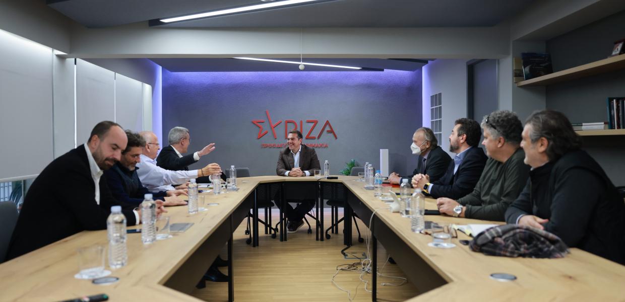 Συνάντηση του Αλέξη Τσίπρα με εκδότες εφημερίδων