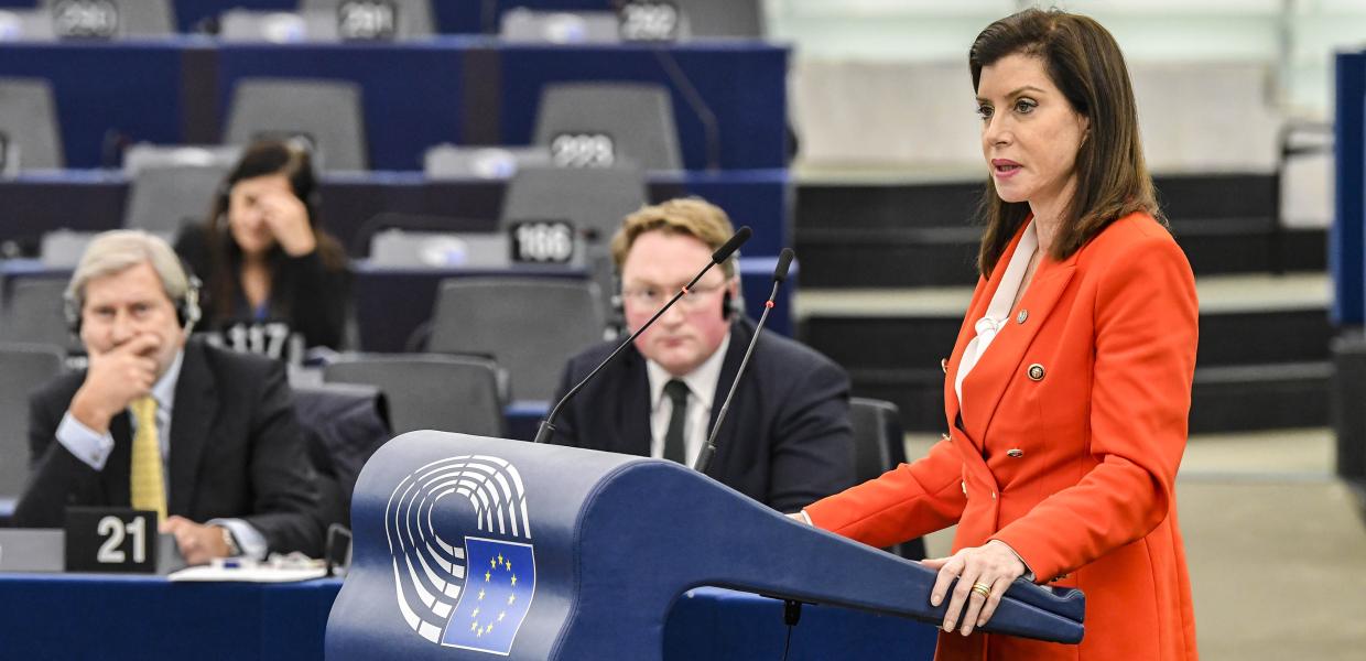 Η Άννα Μισέλ Ασημακοπούλου στο Ευρωκοινοβούλιο