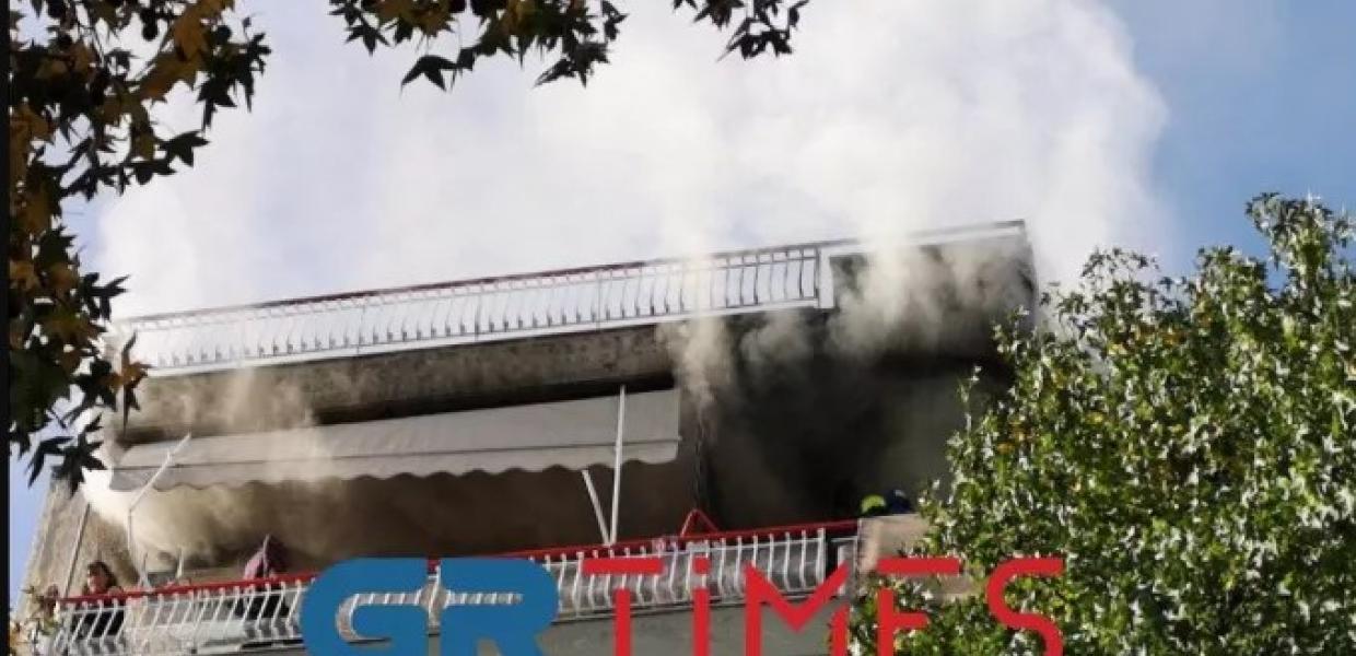 φωτιά σε διαμέρισμα Θεσσαλονίκη