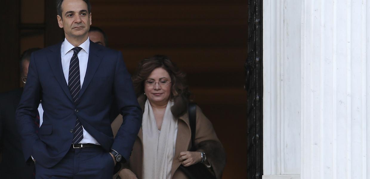 Κυριάκος Μητσοτάκης και Μαρία Σπυράκη