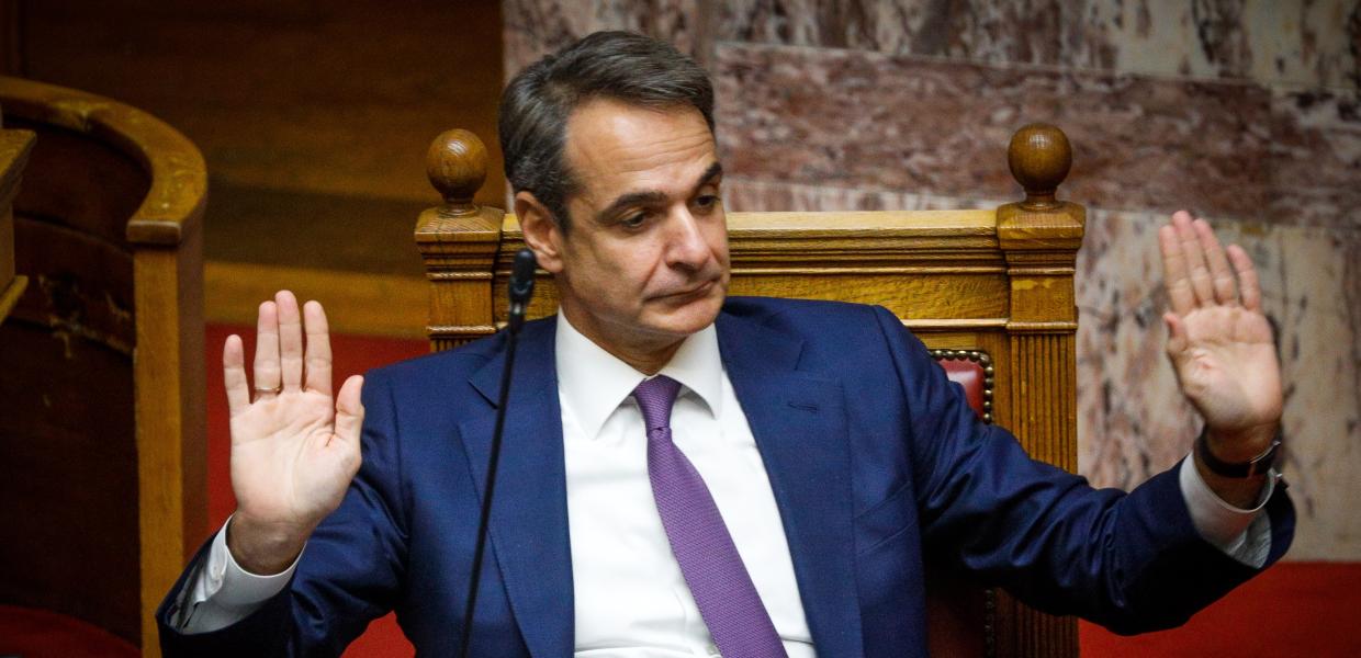 Ο Κυριάκος Μητσοτάκης στη Βουλή