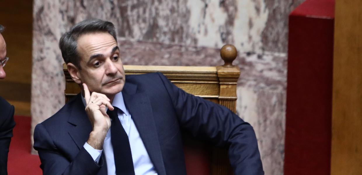 Ο Κυριάκος Μητσοτάκης στη Βουλή
