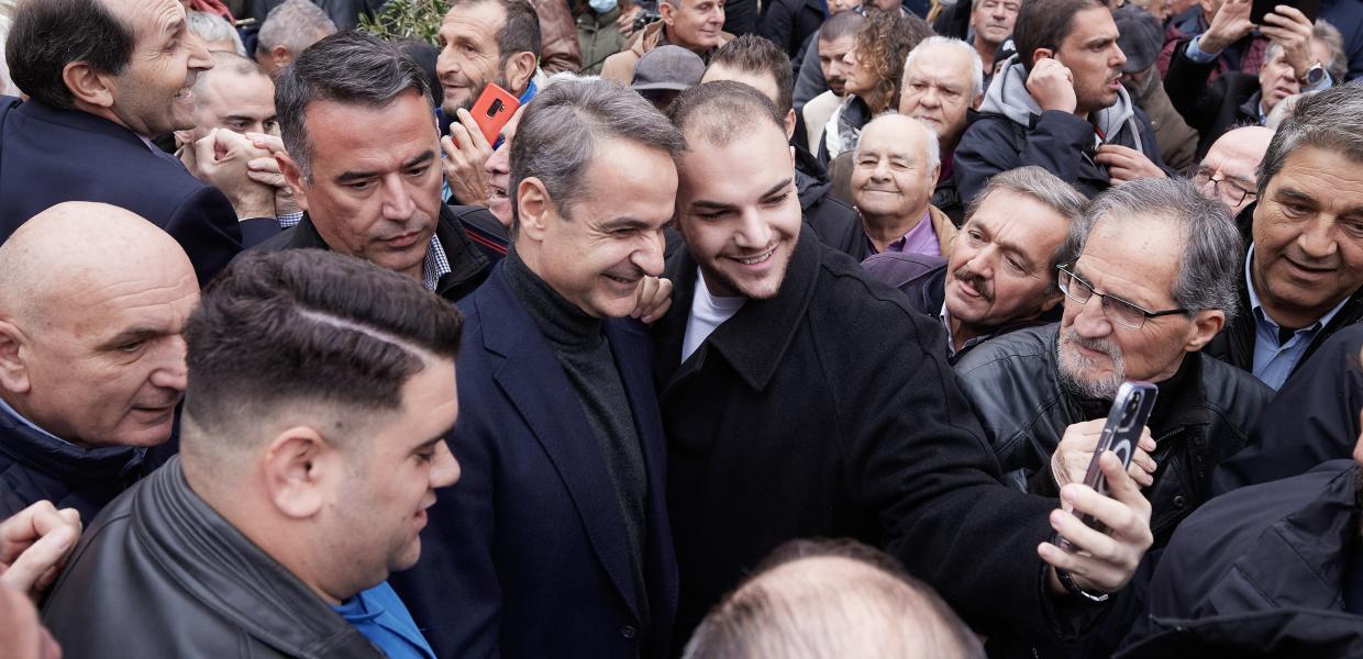 Ο Κυριάκος Μητσοτάκης στην Ημαθία