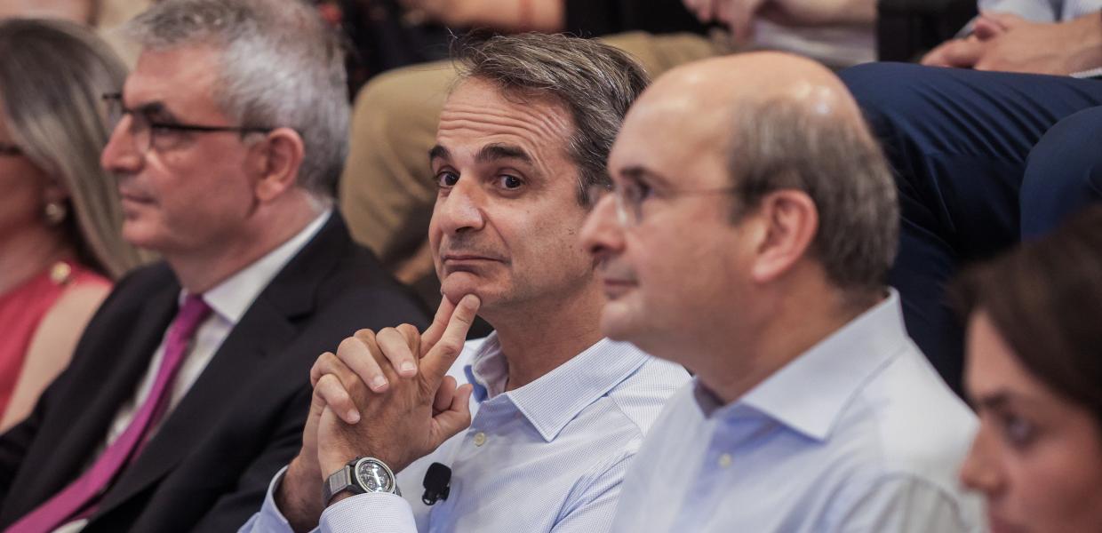 Ο Κυριάκος Μητσοτάκης και ο Κωστής Χατζηδάκης