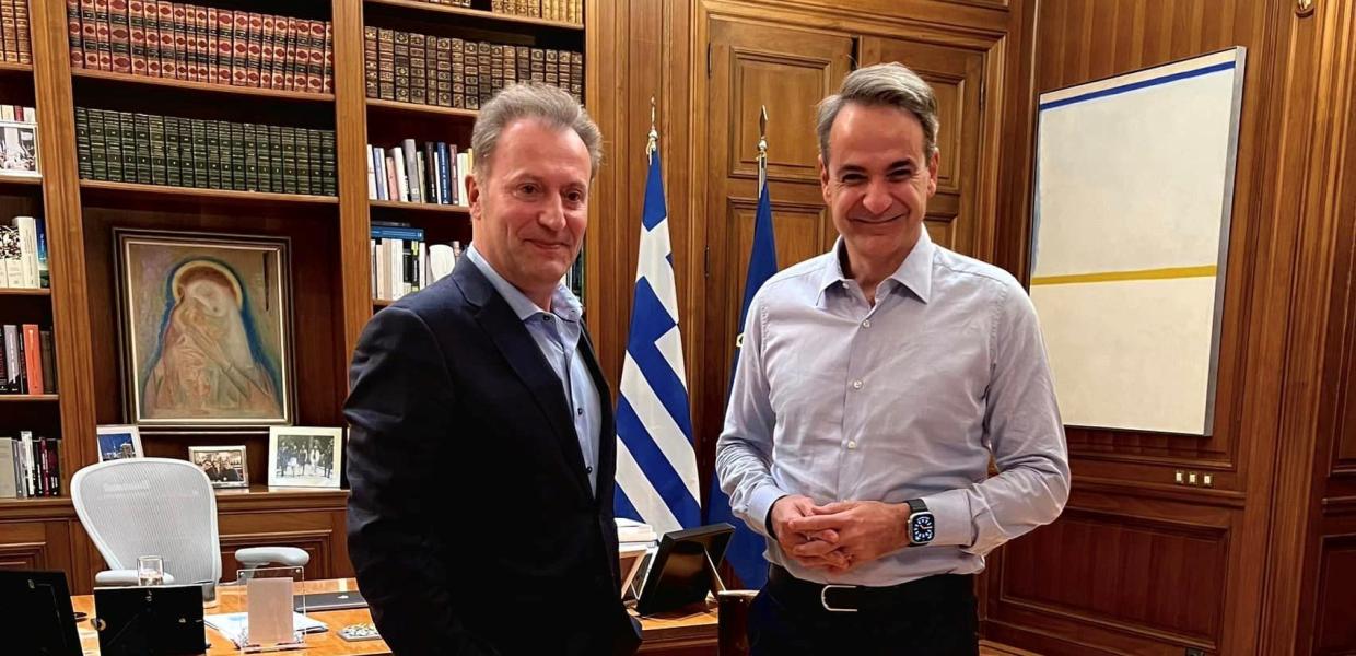 Δημήτρης Οικονόμου Κυριάκος Μητσοτάκης