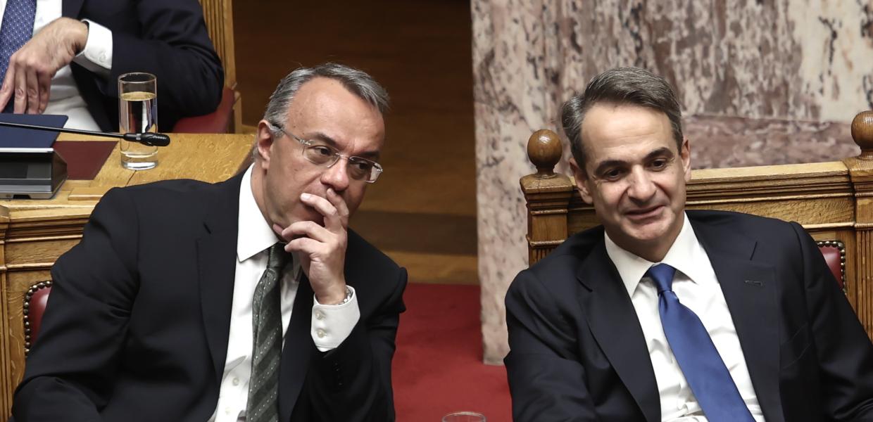 Χρήστος Σταϊκούρας και Κυριάκος Μητσοτάκης
