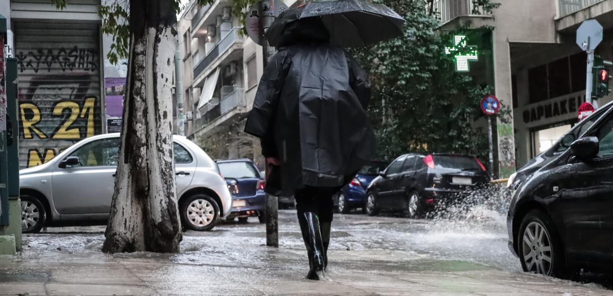 Βροχή καταιγίδα κακοκαιρία