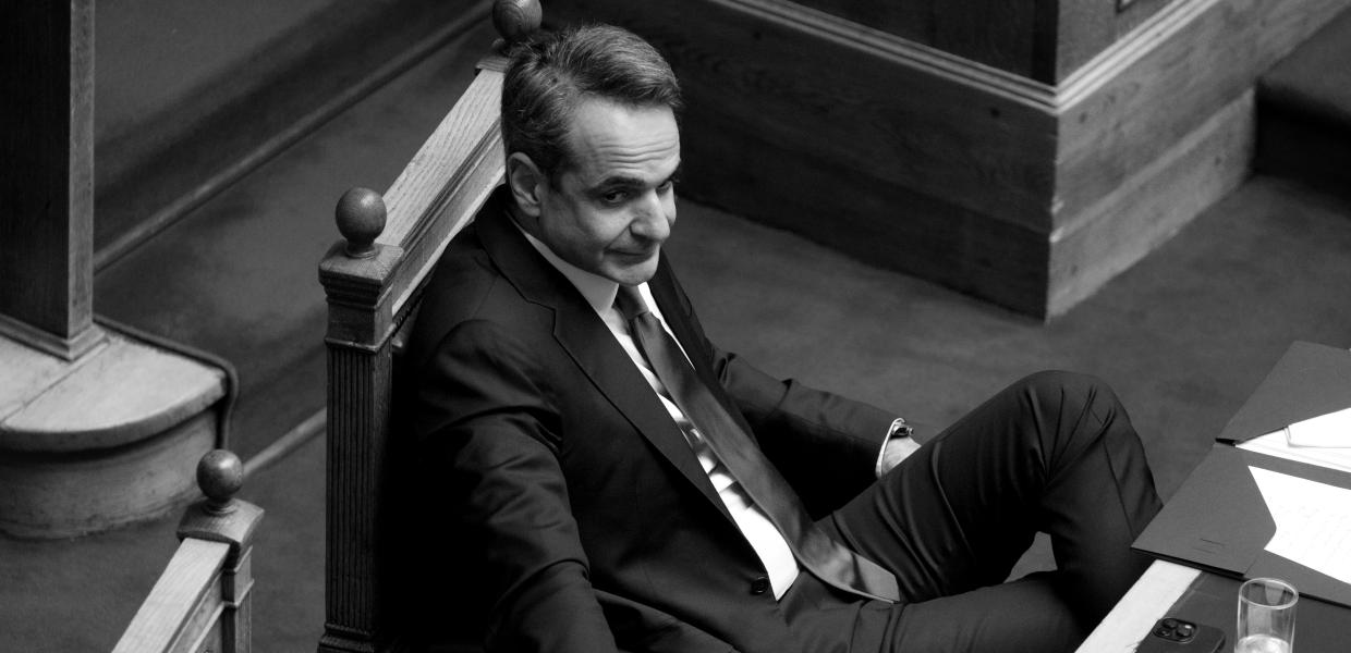 Ο Κυριάκος Μητσοτάκης στη Βουλή
