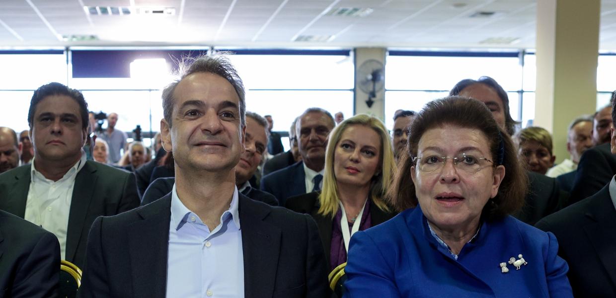 Ο Κυριάκος Μητσοτάκης και η Λίνα Μενδώνη