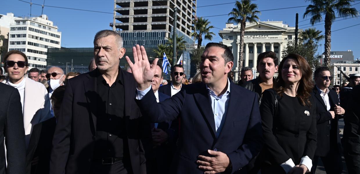 Αλέξης Τσίπρας και Γιάννης Μώραλης στα Θεοφάνεια