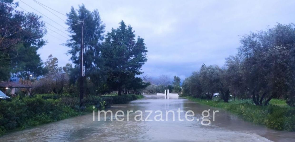 Ζάκυνθος κακοκαιρία πλημμύρα