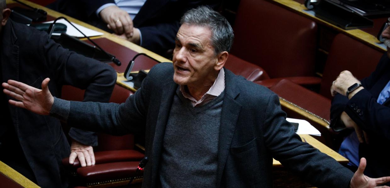Ο Ευκλείδης Τσακαλώτος στη Βουλή