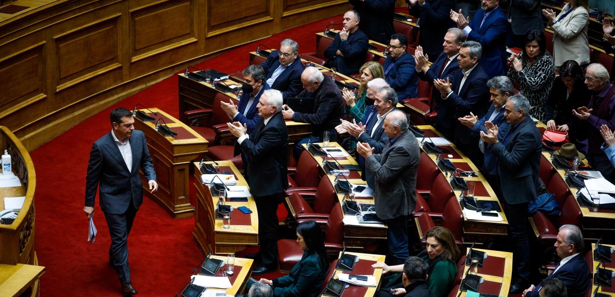 Ο Αλέξης Τσίπρας στη Βουλή