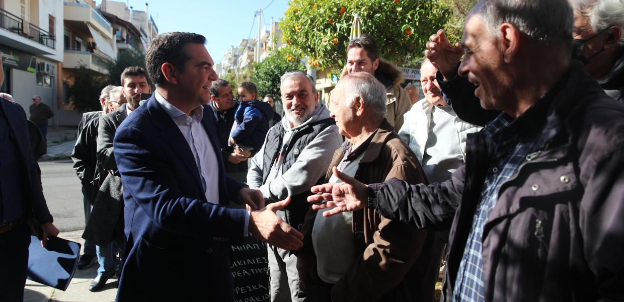Αλέξης Τσίπρας Αιγάλεω συνταξιούχοι