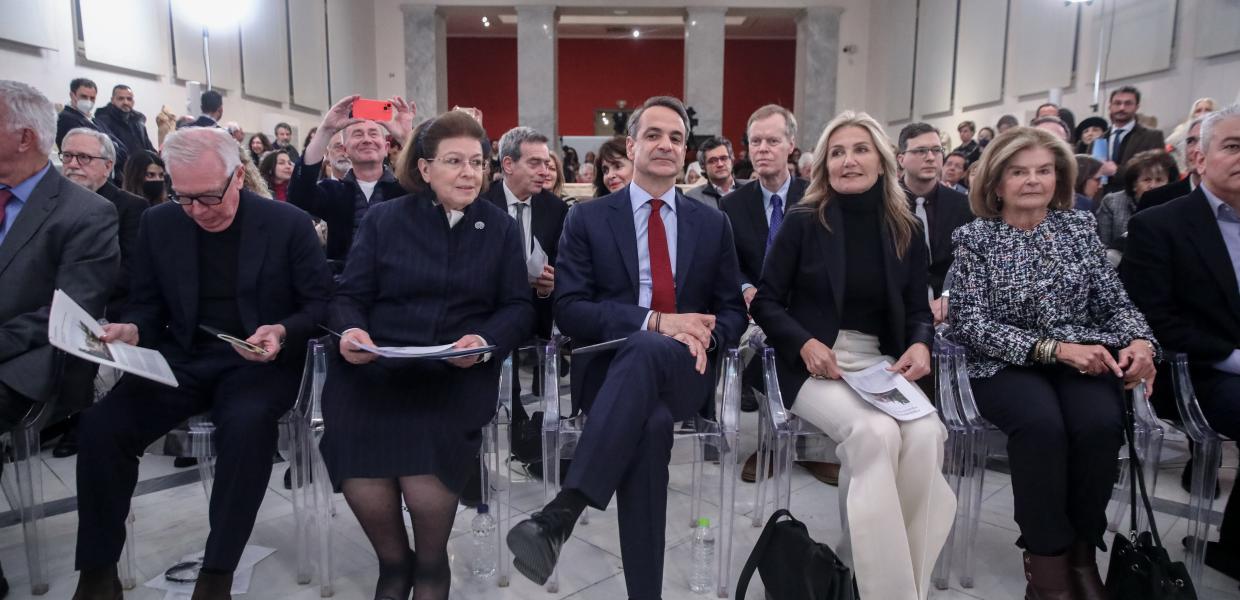 Λίνα Μενδώνη, Κυριάκος Μητσοτάκης και Μαρέβα Μητσοτάκη