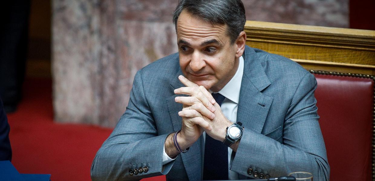 Ο Κυριάκος Μητσοτάκης στη Βουλή
