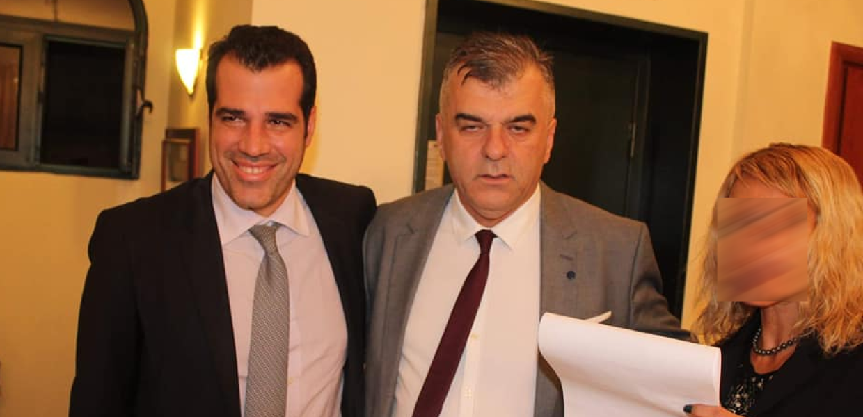Ο Φίλιππος Ντόβας με τον Θάνο Πλεύρη