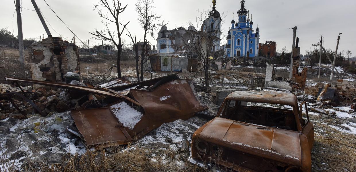 Συντρίμμια από τον πόλεμο στην Ουκρανία