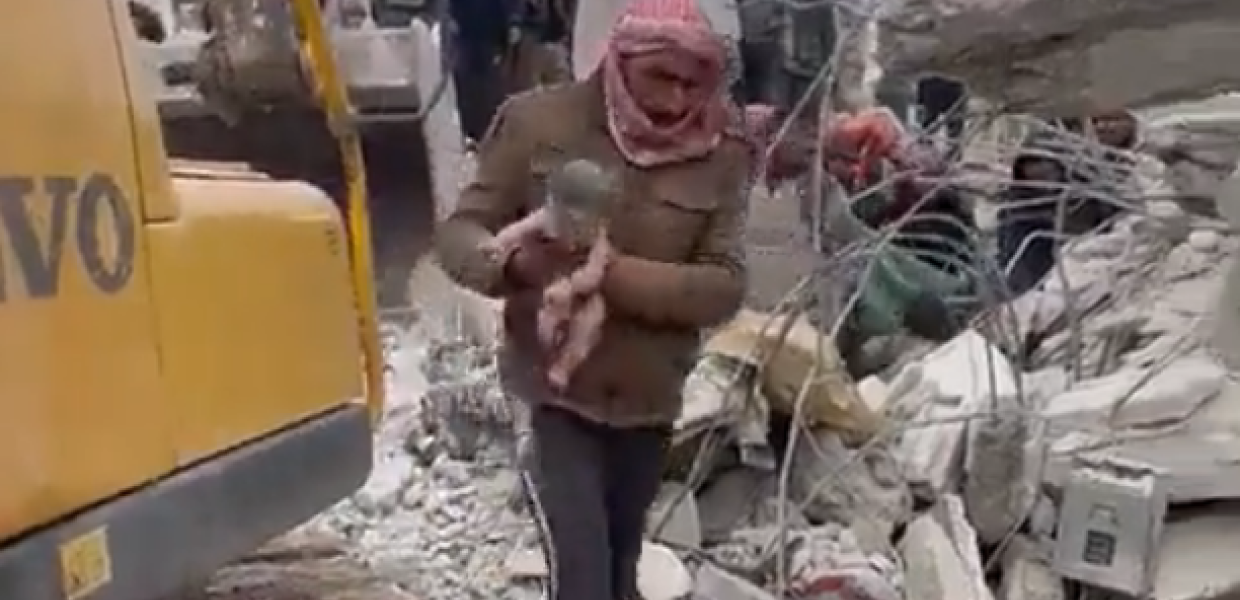 νεογέννητο Συρία σεισμός