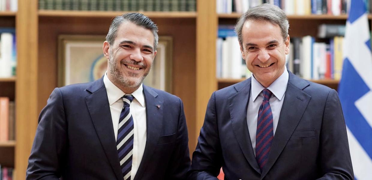 Απόστολος Σπυρόπουλος και Κυριάκος Μητσοτάκης