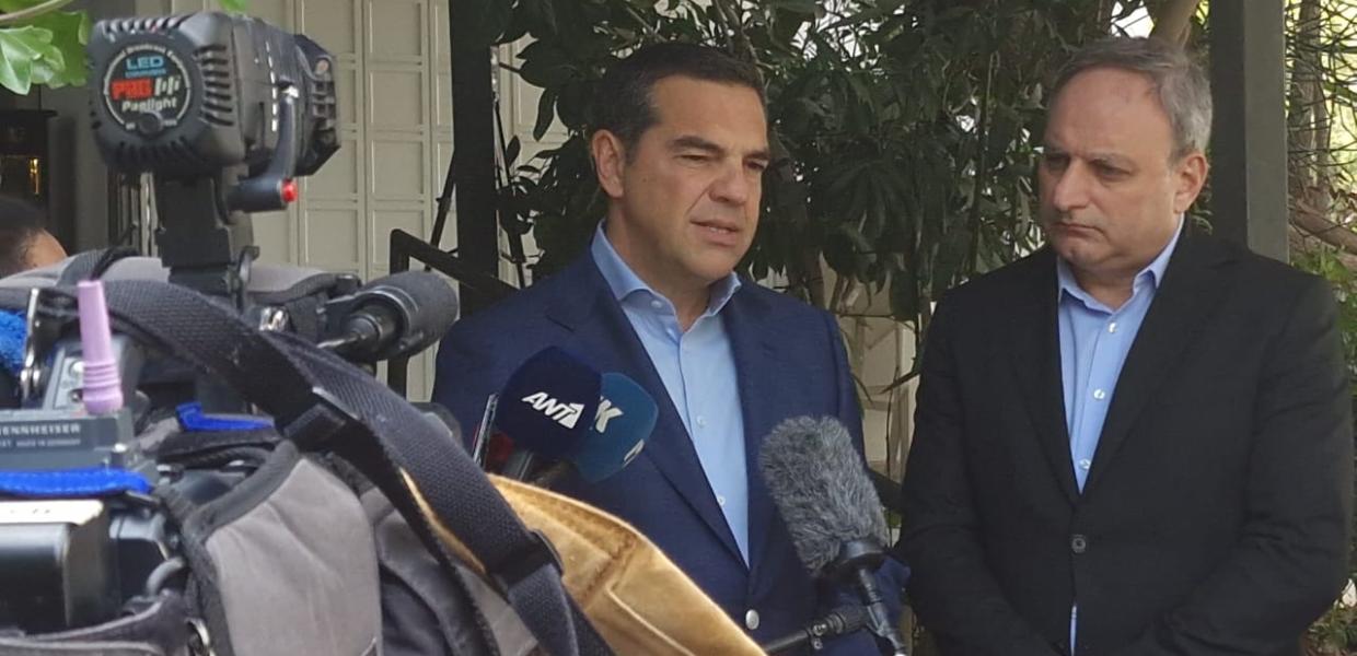Αλέξης Τσίπρας και Στέφανος Στεφάνου