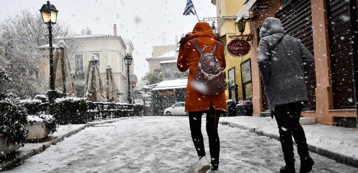 Χιόνια στην Αθήνα