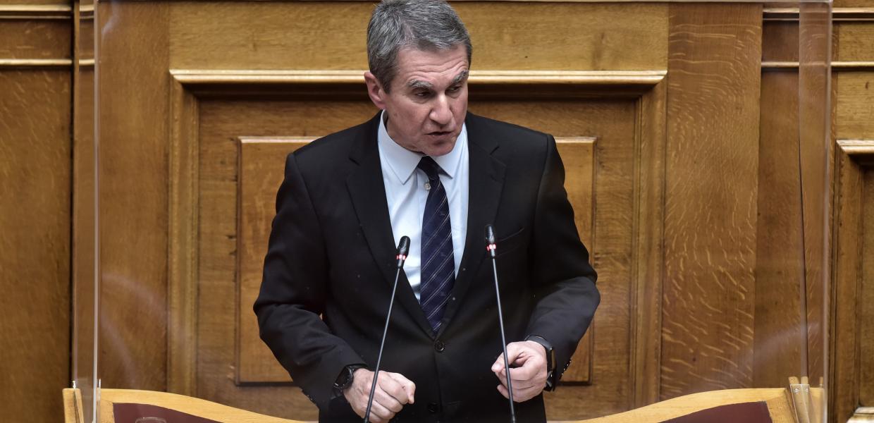 Ο Ανδρέας Λοβέρδος στη Βουλή