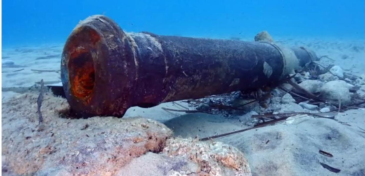 Υποβρύχια λήψη από το ναυάγιο που βρέθηκε κοντά ακτή της Φούρκας, στη Χαλκιδική 