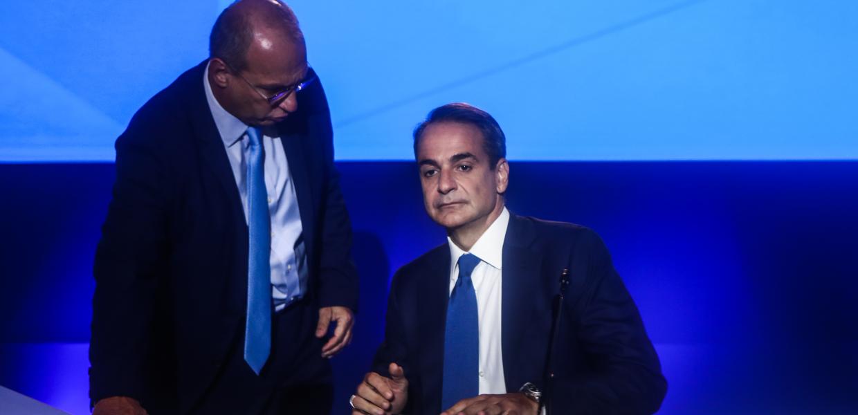 Γιάννης Οικονόμου και Κυριάκος Μητσοτάκης
