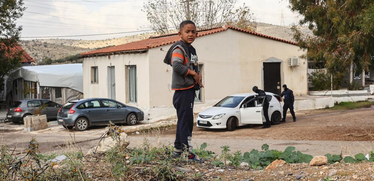 Παιδί σε καταυλισμό Ρομά