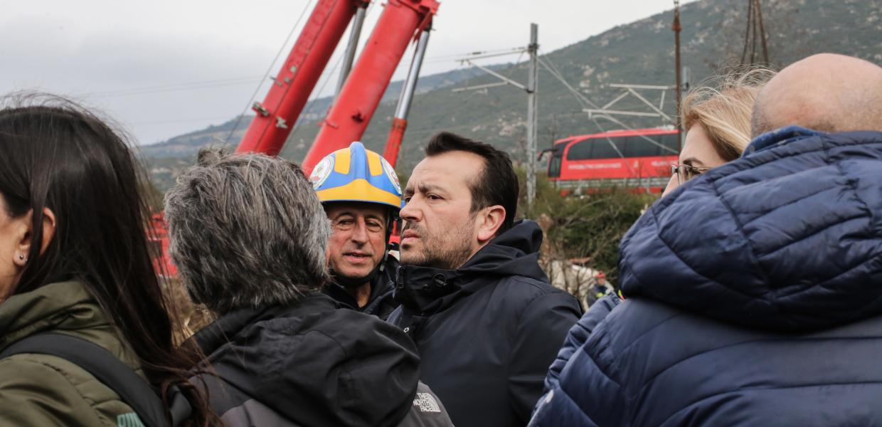 Ο Νίκος Παππάς στα Τέμπη