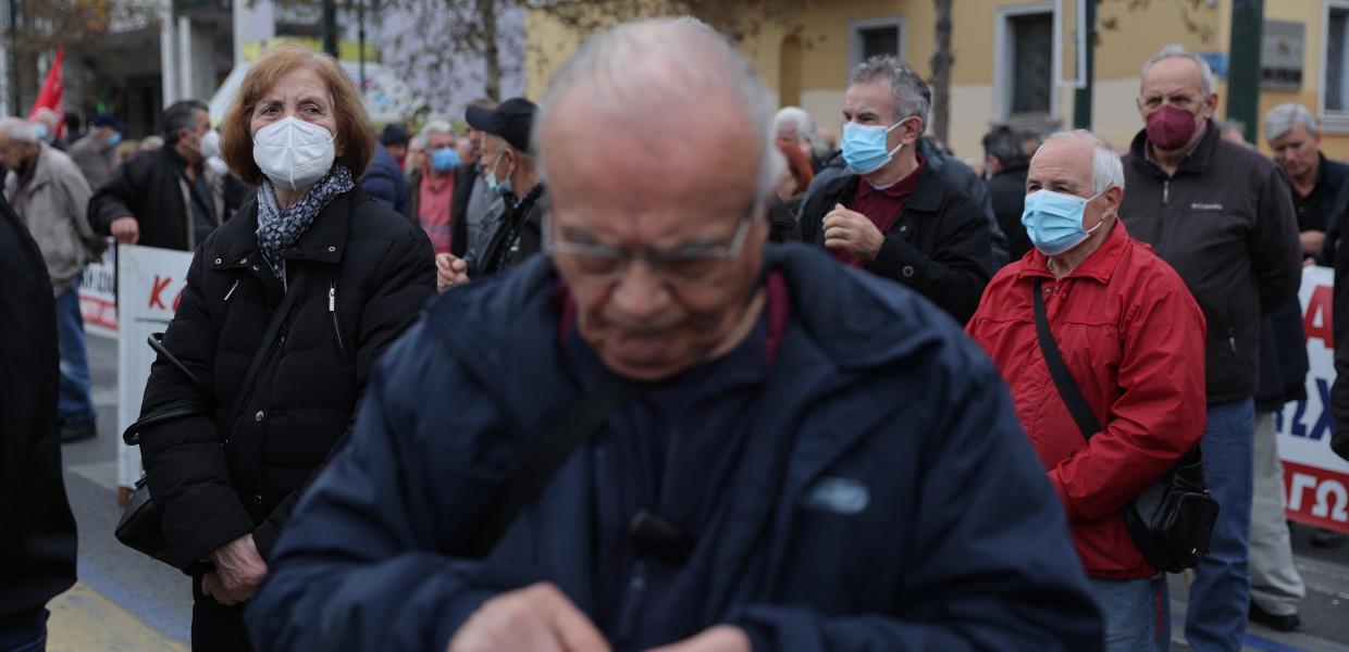 Συνταξιούχοι σε πορεία