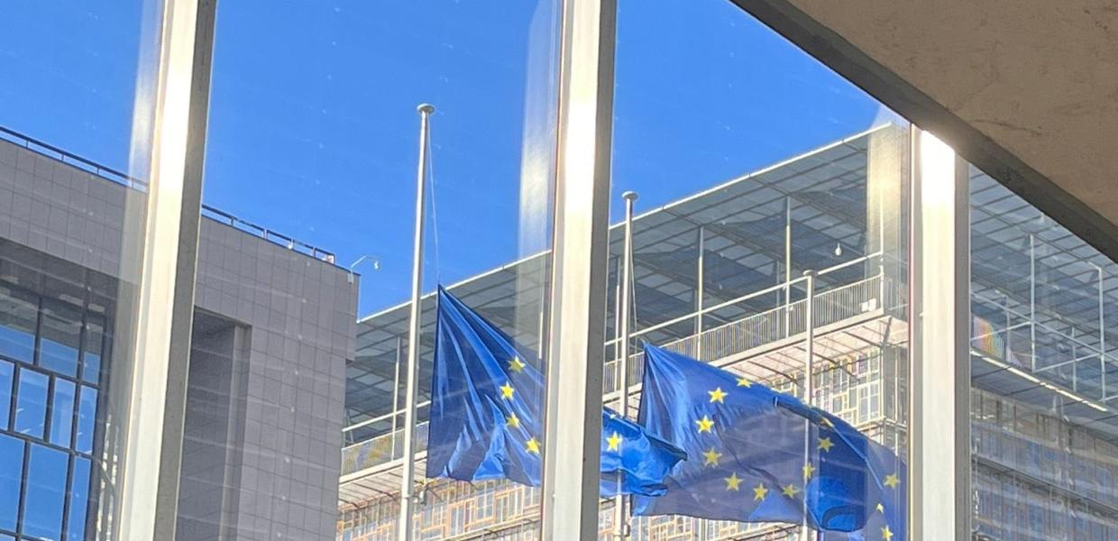 Μεσίστιες σημαίες Βρυξέλλες 