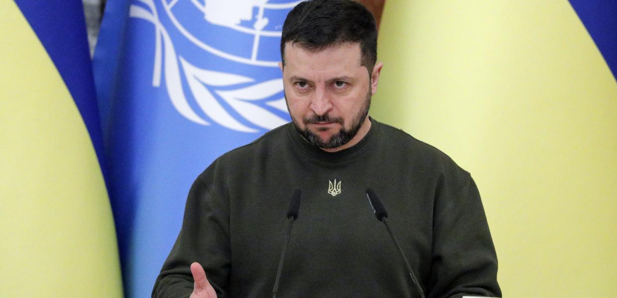 Ο Ζελένσκι στην συνάντηση του με τον Γκουτέρες