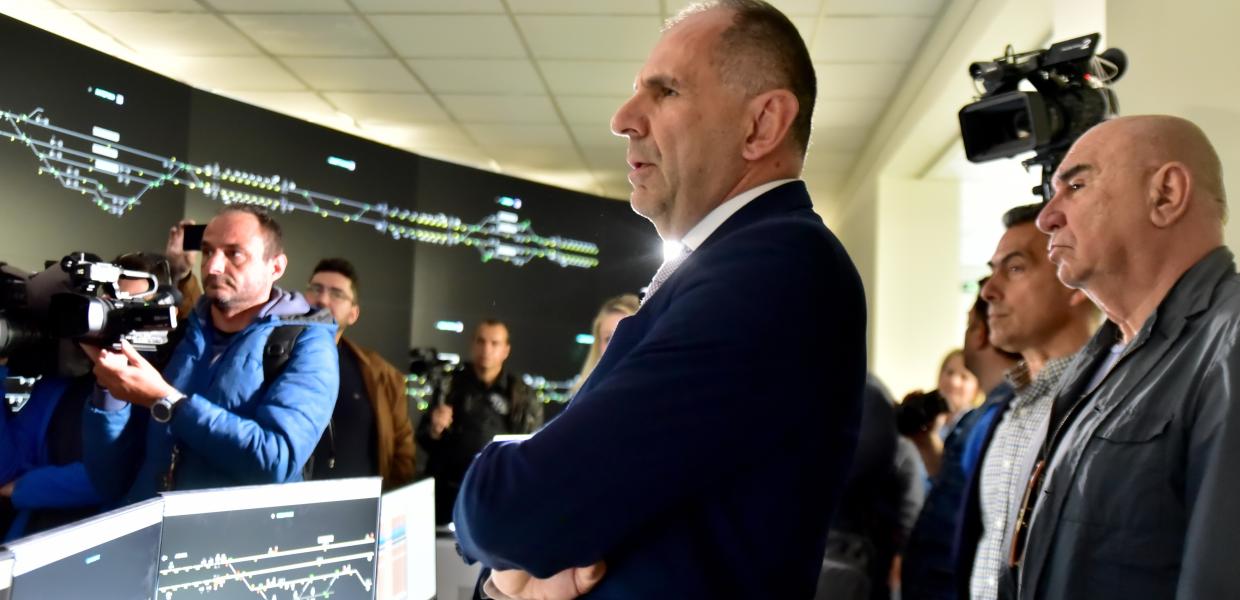 Ο Γιώργος Γεραπετρίτης στη Λάρισα