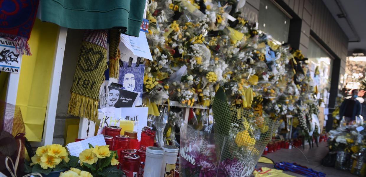 Το σημείο της δολοφονίας του Άλκη Καμπανού