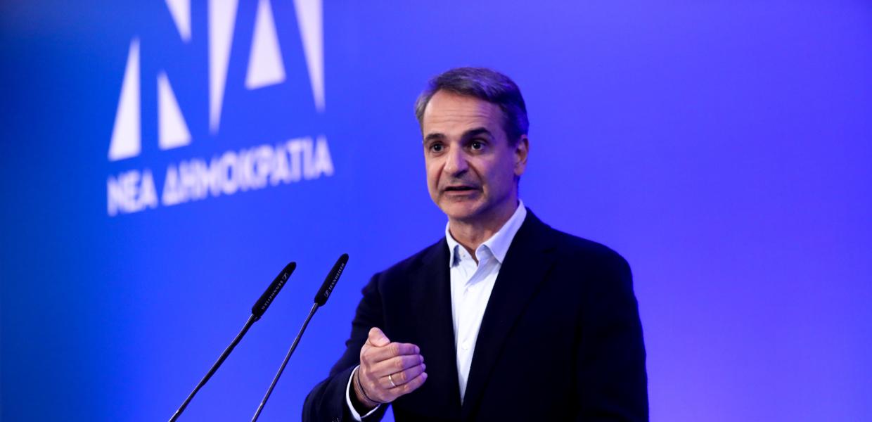 Ο Κυριάκος Μητσοτάκης μιλά σε εκδήλωση