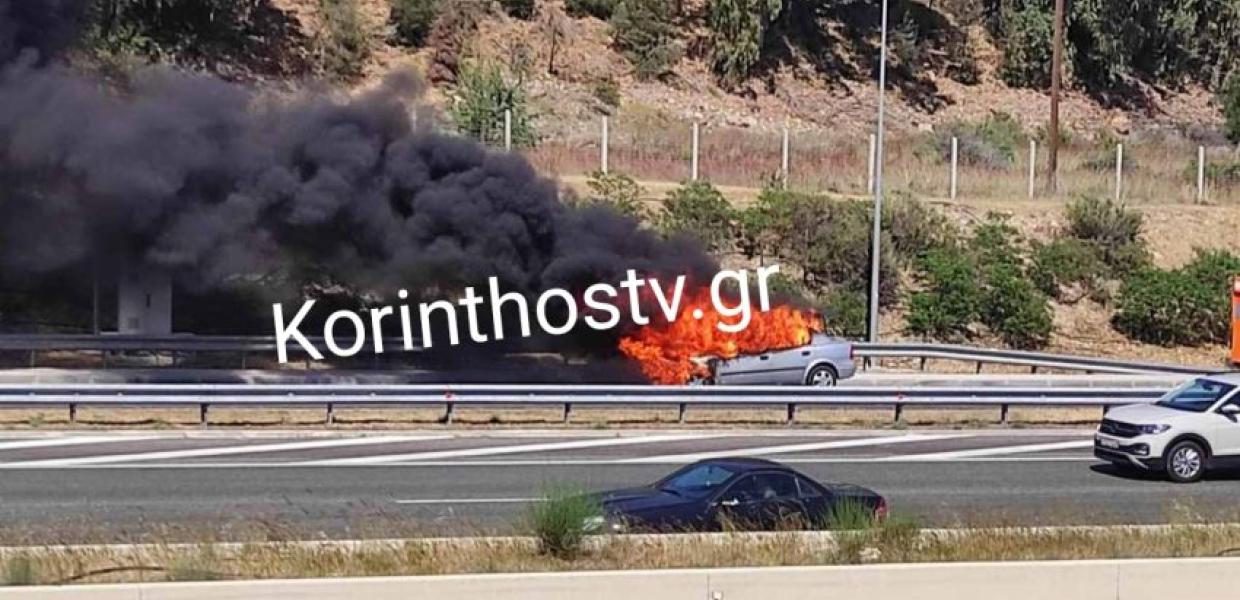 Φωτιά στην Αθηνών - Κορίνθου