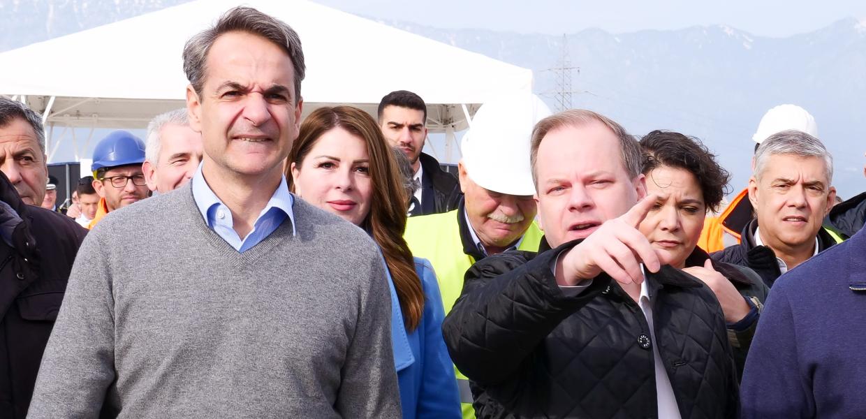 Ο Κυριάκος Μητσοτάκης και ο Κώστας Καραμανλής