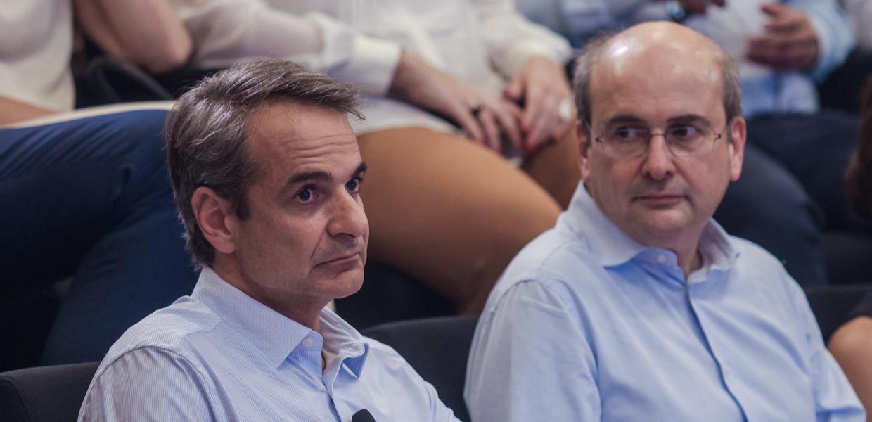 Ο Κυριάκος Μητσοτάκης και ο Κωστής Χατζηδάκης
