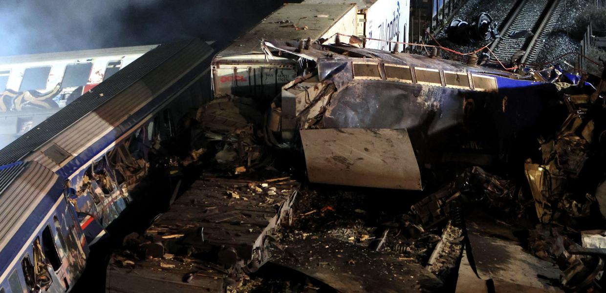 Σύγκρουση τρένων στα Τέμπη