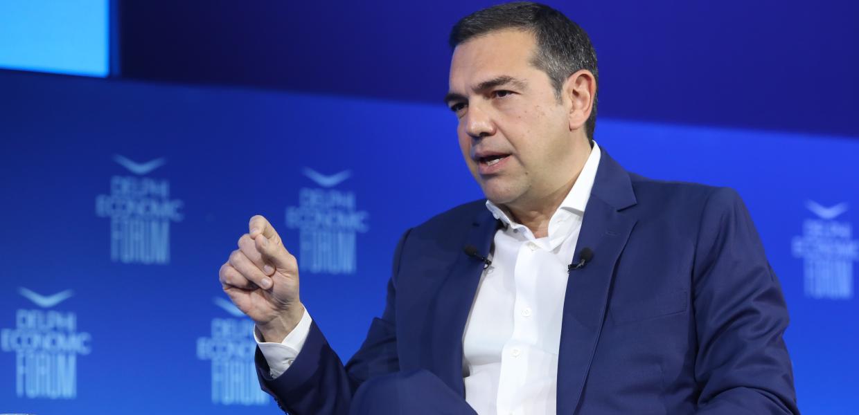 Ο Αλέξης Τσίπρας στο φόρουμ των Δελφών