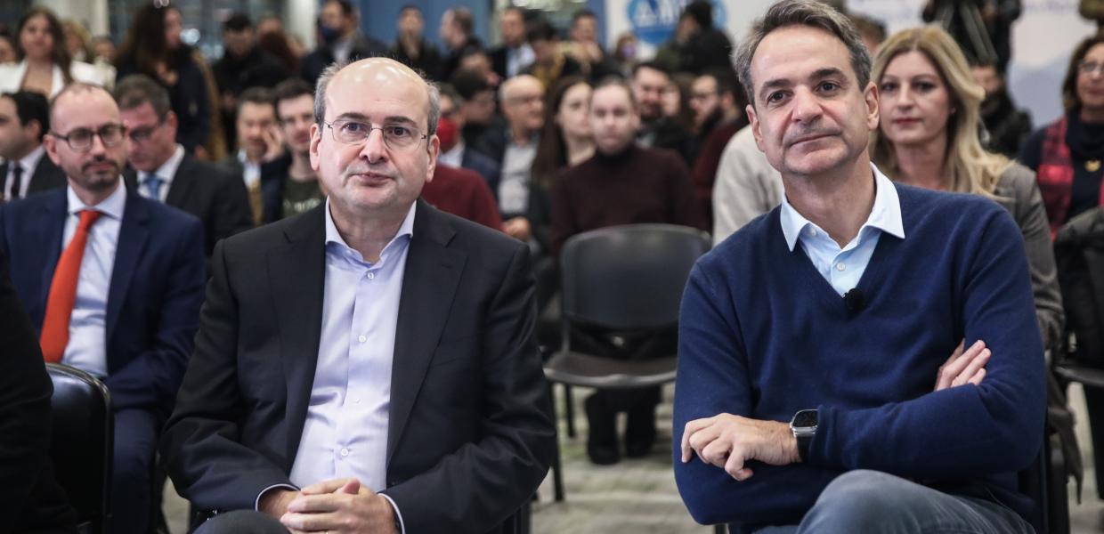 Κωστής Χατζηδάκης και Κυριάκος Μητσοτάκης
